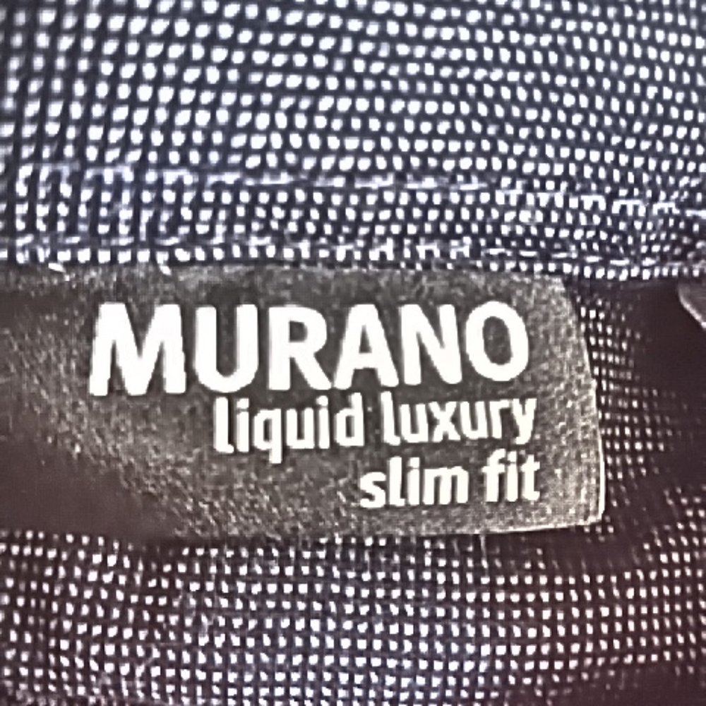 🛍️ BUNDLE ONLY 🛍️ MURANO MENS DARK BLUE SLIM FIT SHIRT - Picture 5 of 8